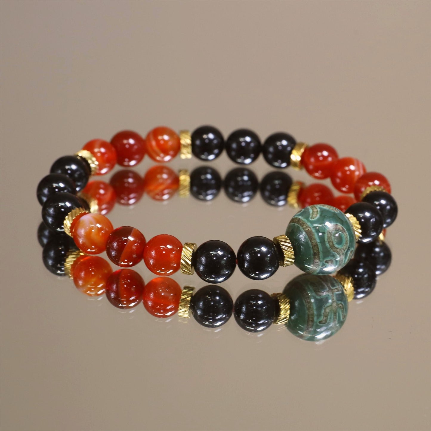 The Vitality’s Glow - Carnelian Agate Bracelet
