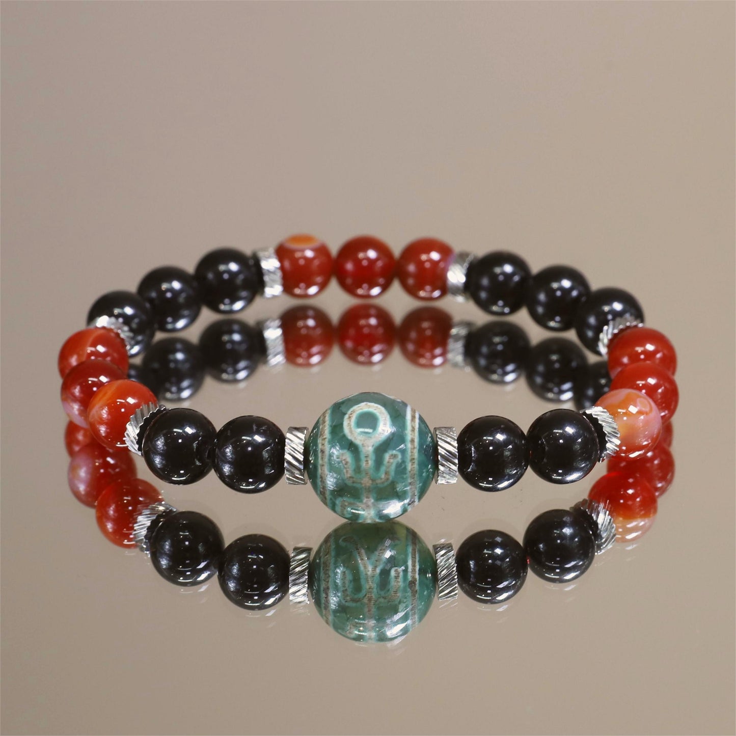 The Vitality’s Glow - Carnelian Agate Bracelet