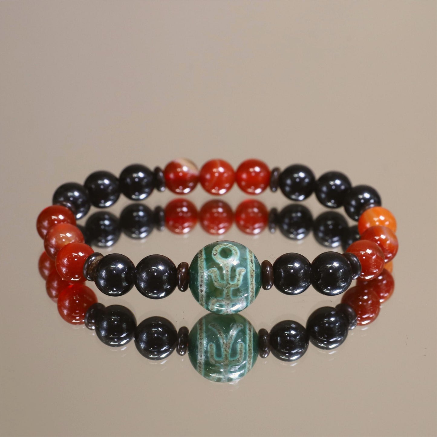 The Vitality’s Glow - Carnelian Agate Bracelet