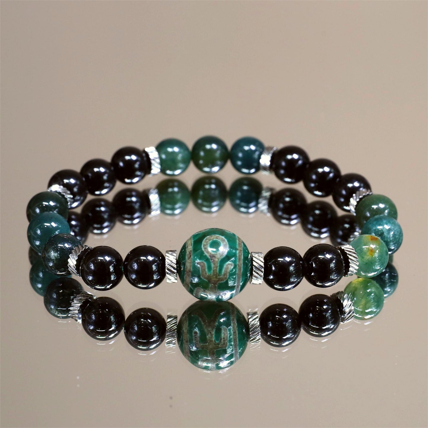 The Earth’s Whisper - Moss Agate Bracelet