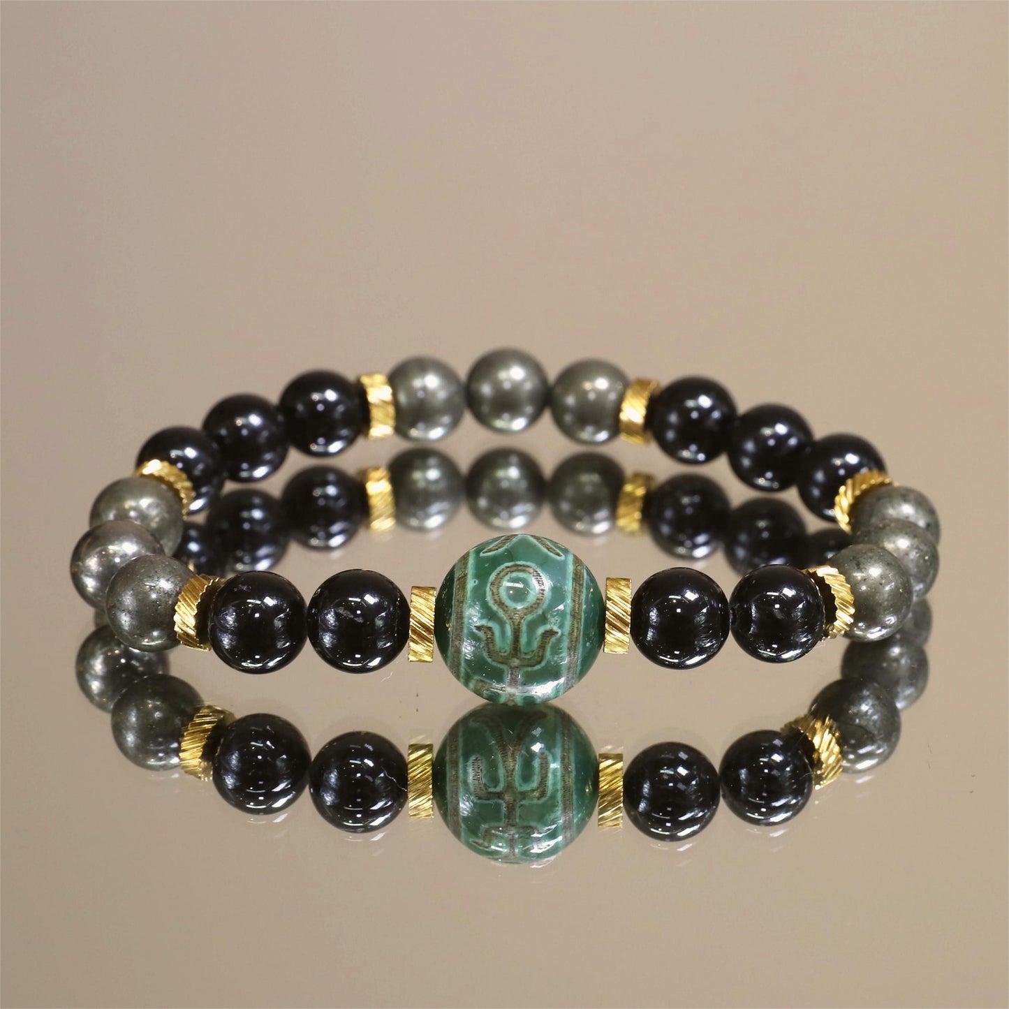 The Golden Shield - Pyrite Bracelet