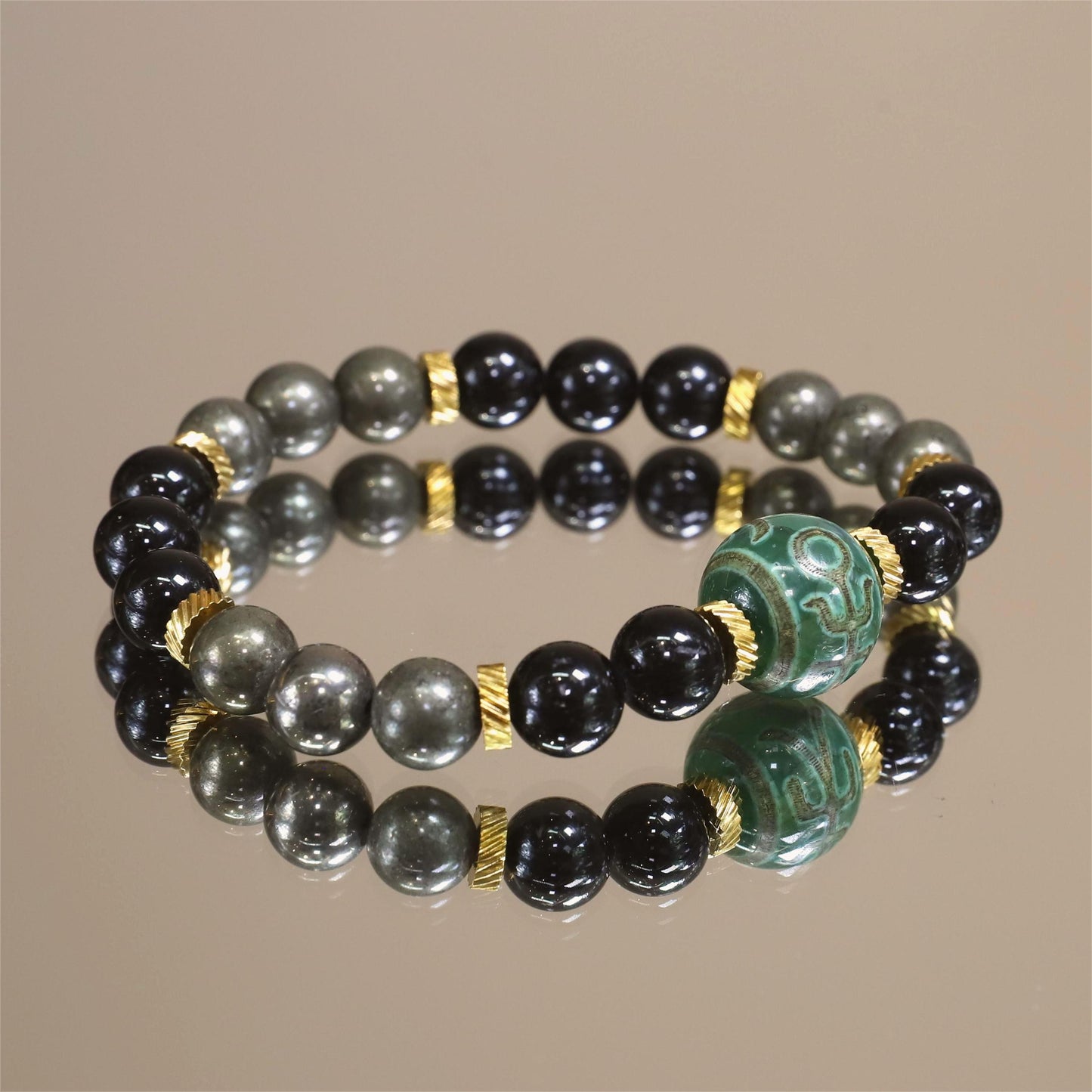 The Golden Shield - Pyrite Bracelet