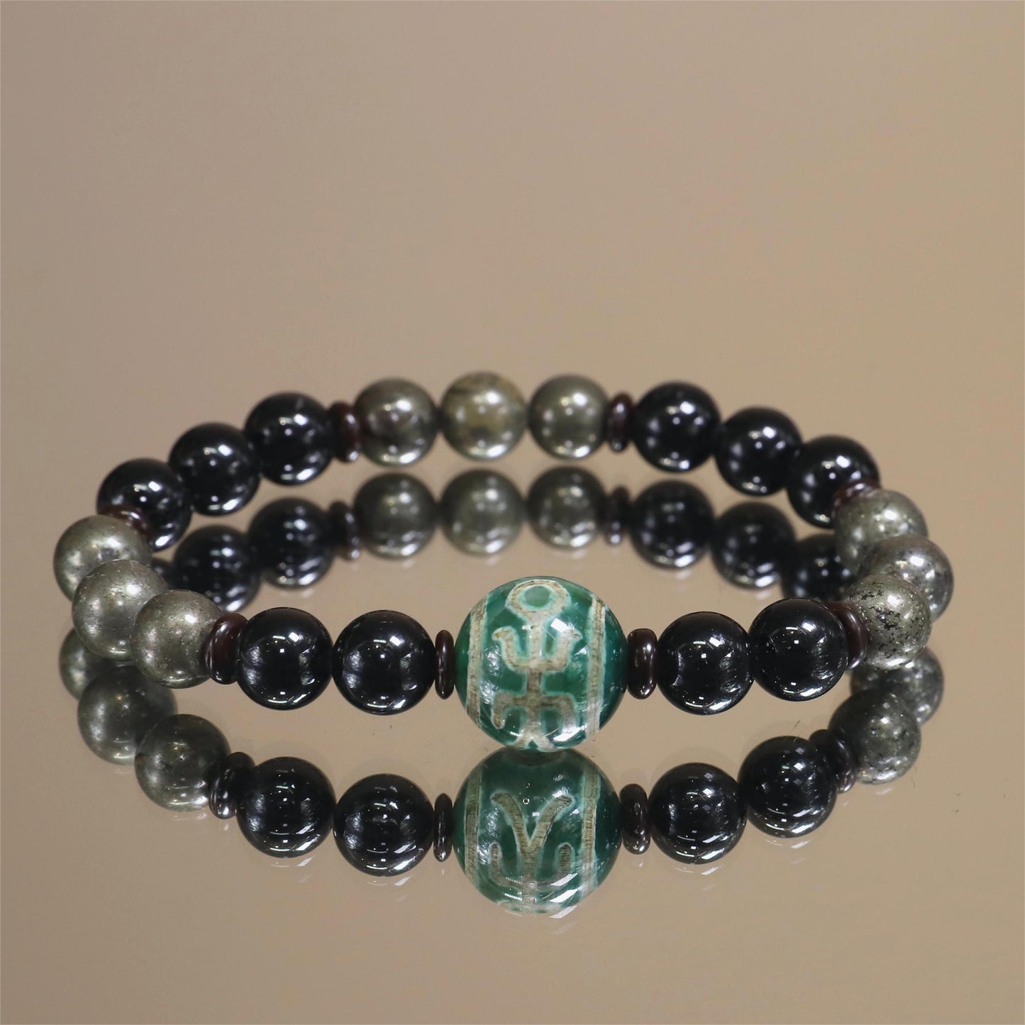 The Golden Shield - Pyrite Bracelet