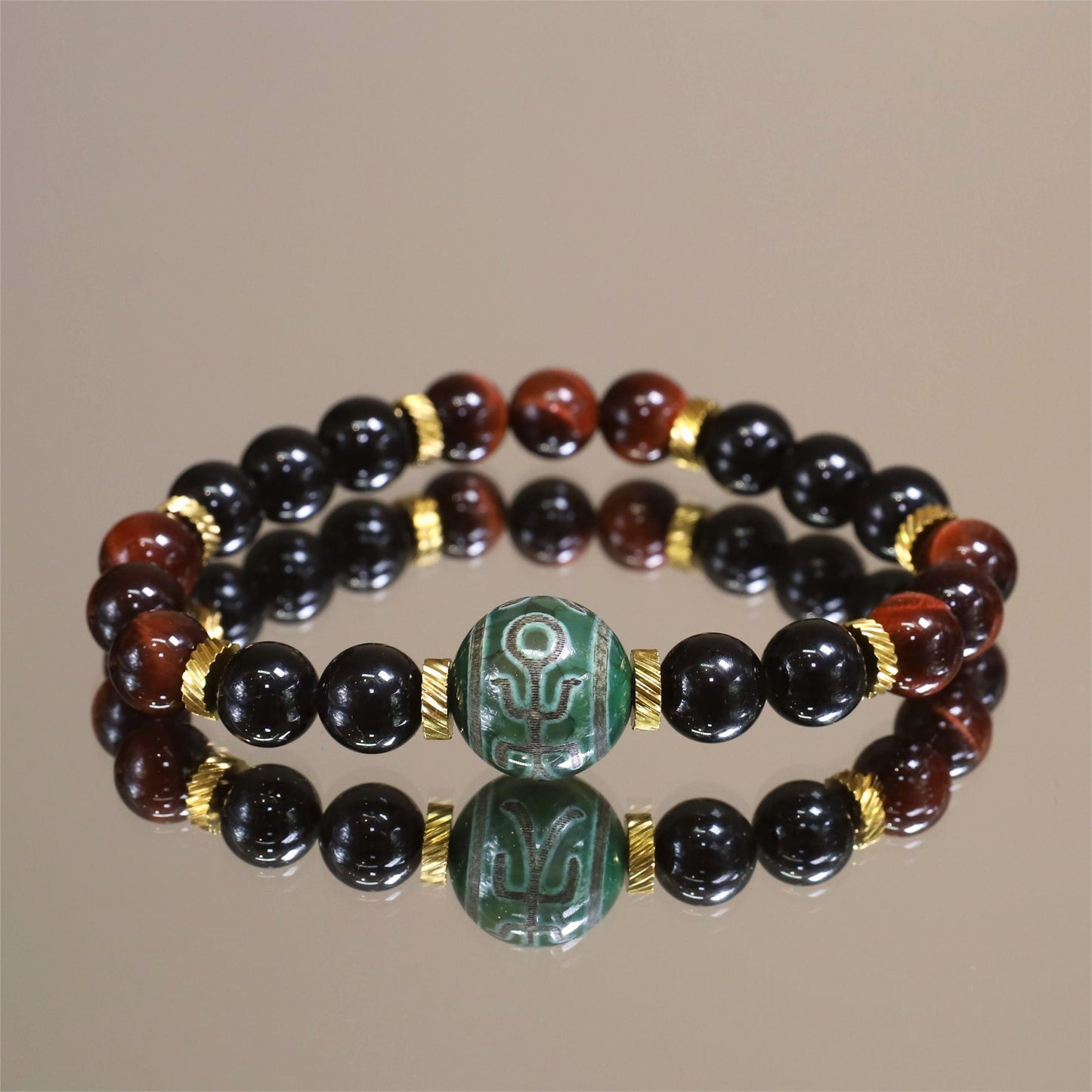 The Fiery Guardian - Red Tiger Eye Bracelet