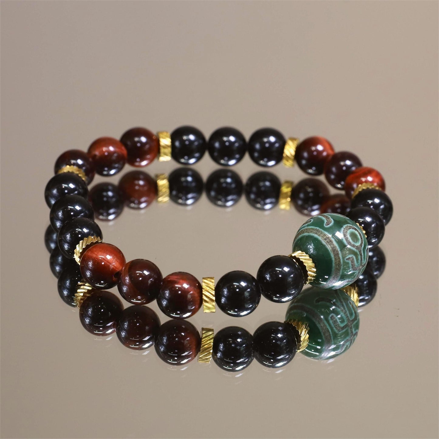 The Fiery Guardian - Red Tiger Eye Bracelet