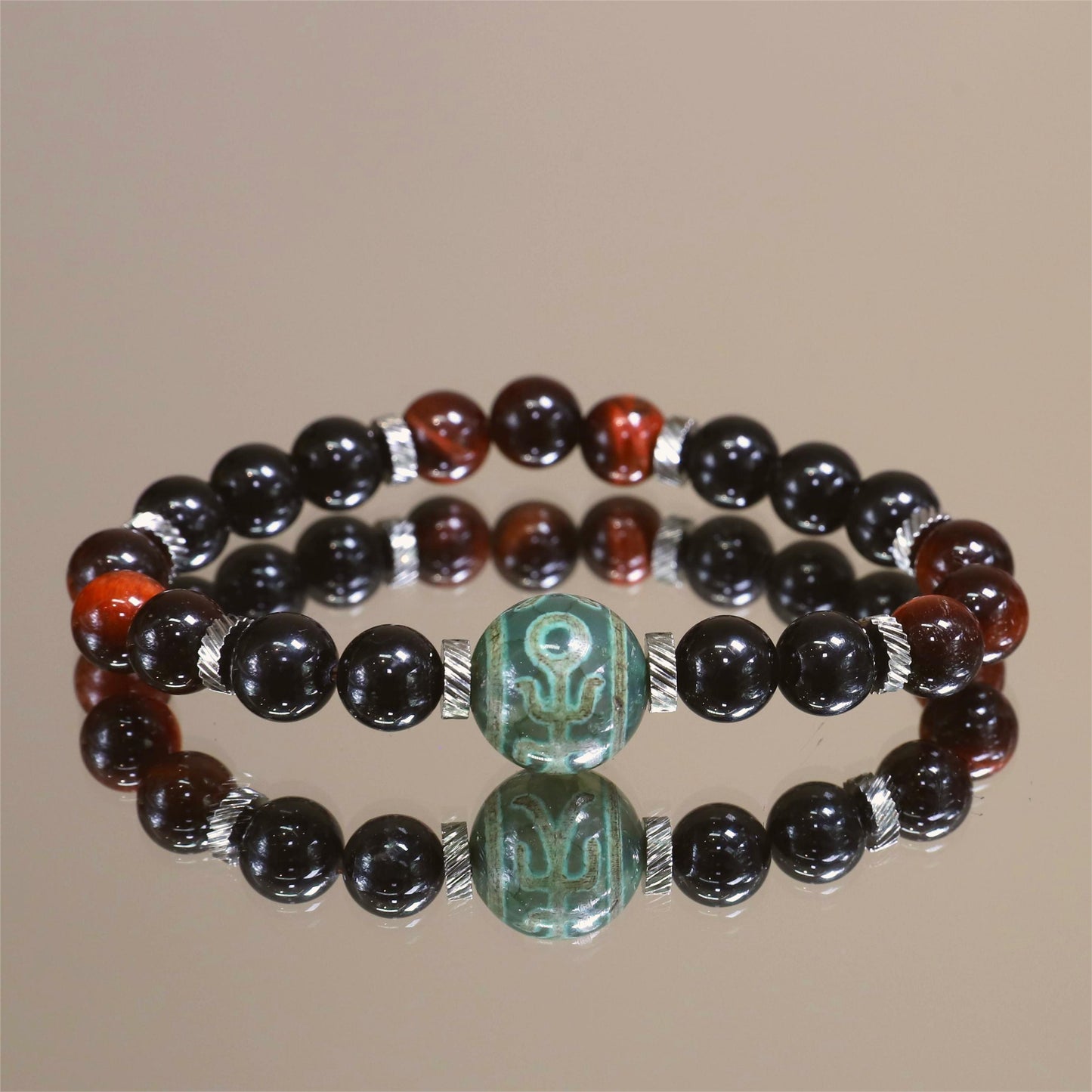 The Fiery Guardian - Red Tiger Eye Bracelet
