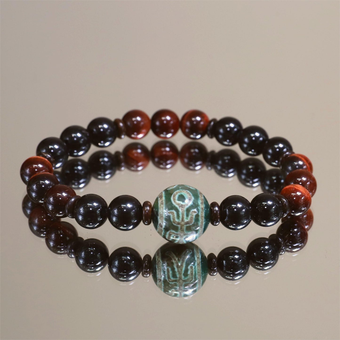 The Fiery Guardian - Red Tiger Eye Bracelet