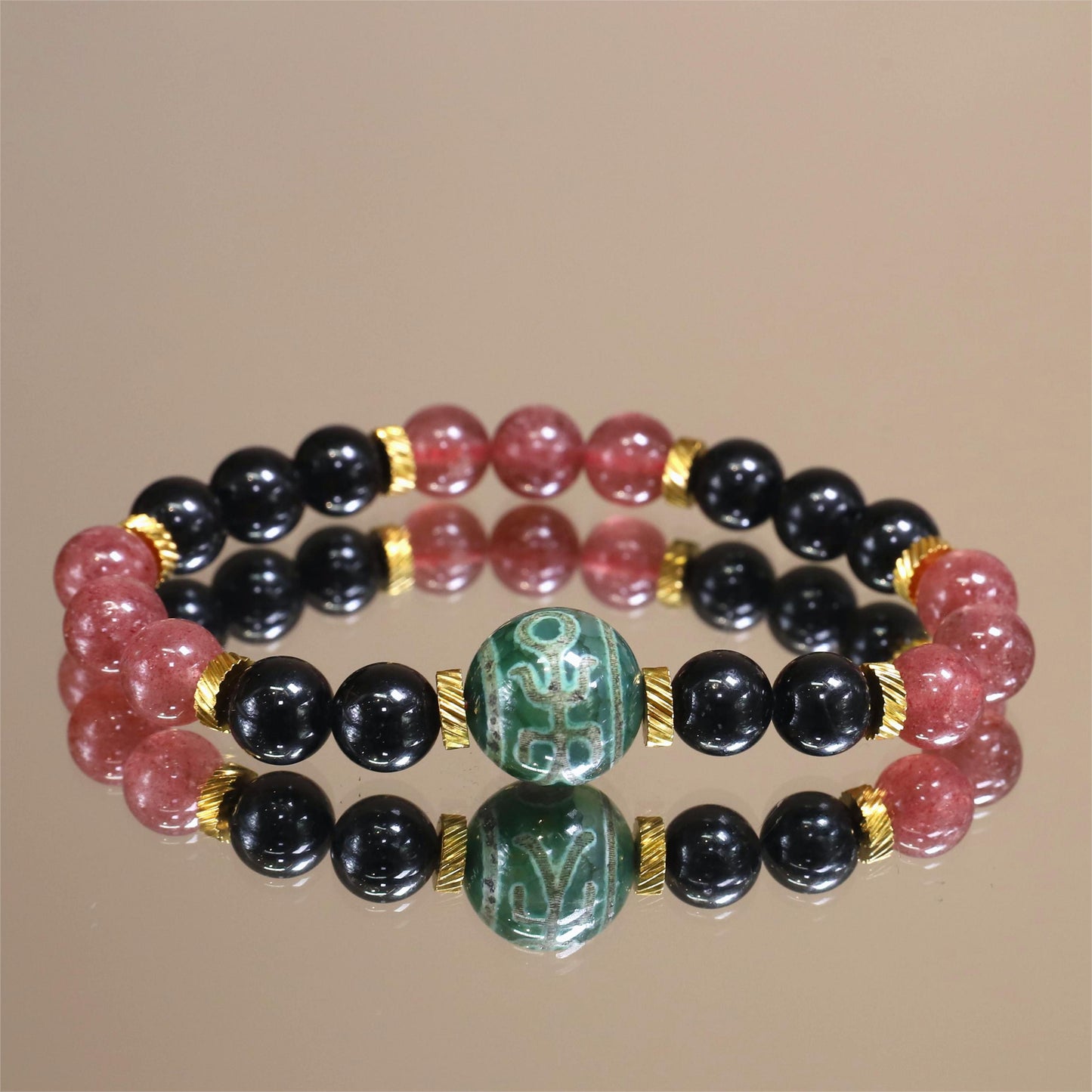 The Love’s Radiance - Strawberry Quartz Bracelet