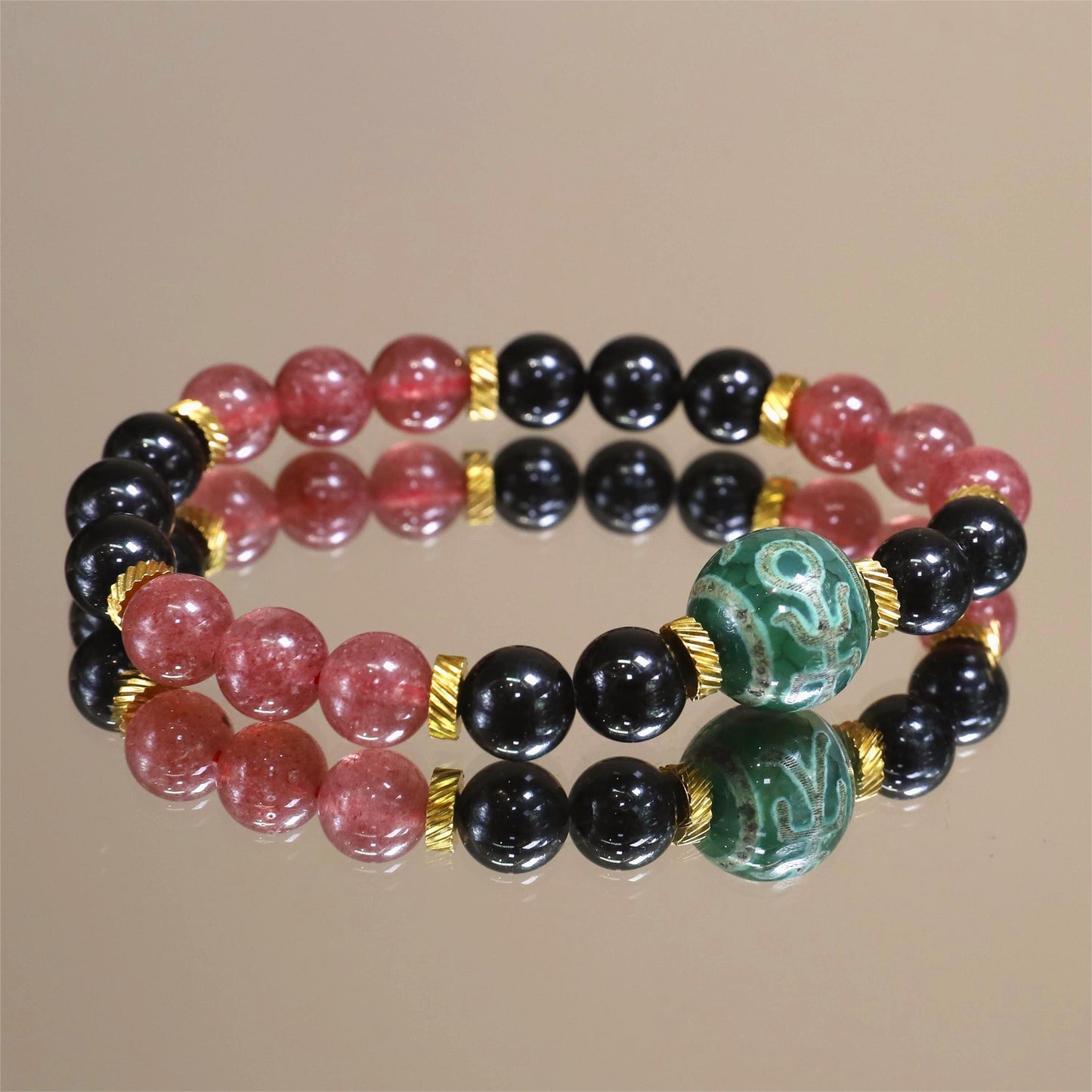 The Love’s Radiance - Strawberry Quartz Bracelet