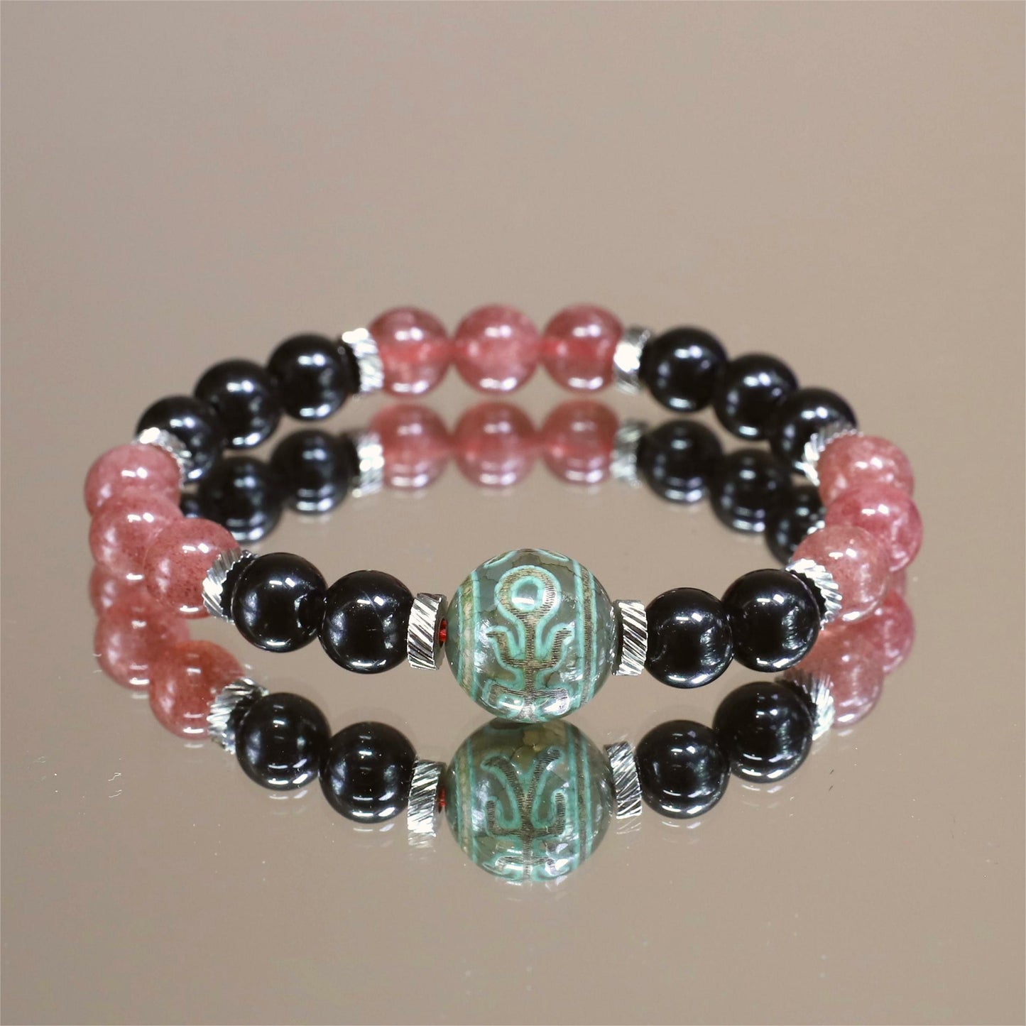 The Love’s Radiance - Strawberry Quartz Bracelet