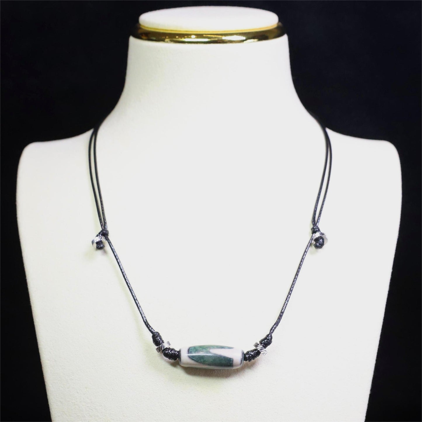 The Tiger’s Valor - Tiger Tooth Dzi Necklace