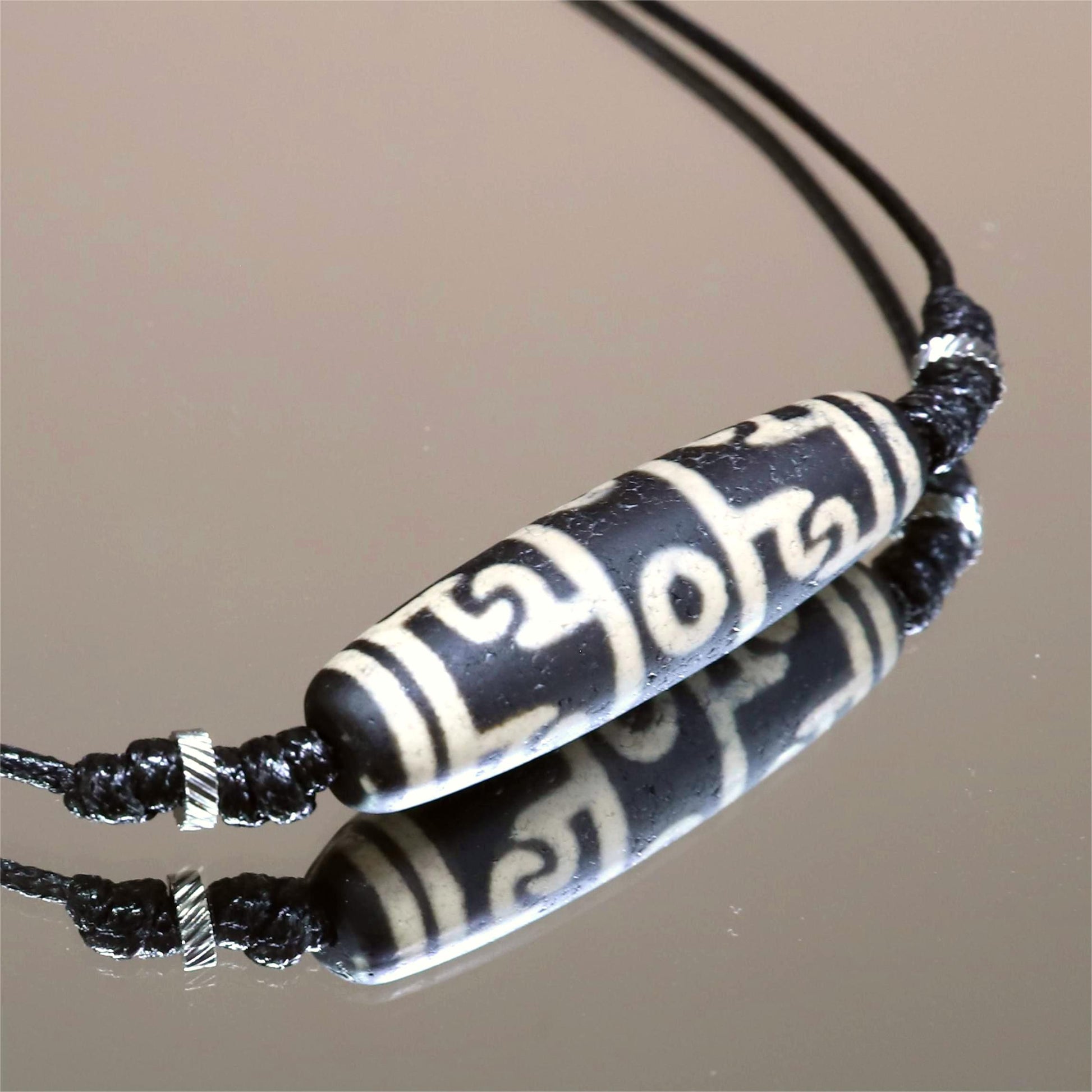 The Trinity Fortune - 3-Eyed Vajra Dzi Necklace