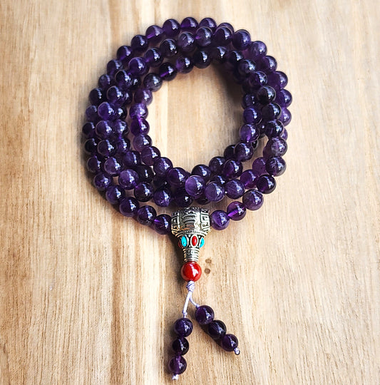 Amethyst 108 Beads Mala