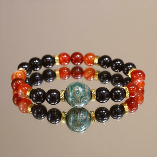 The Vitality’s Glow - Carnelian Agate Bracelet