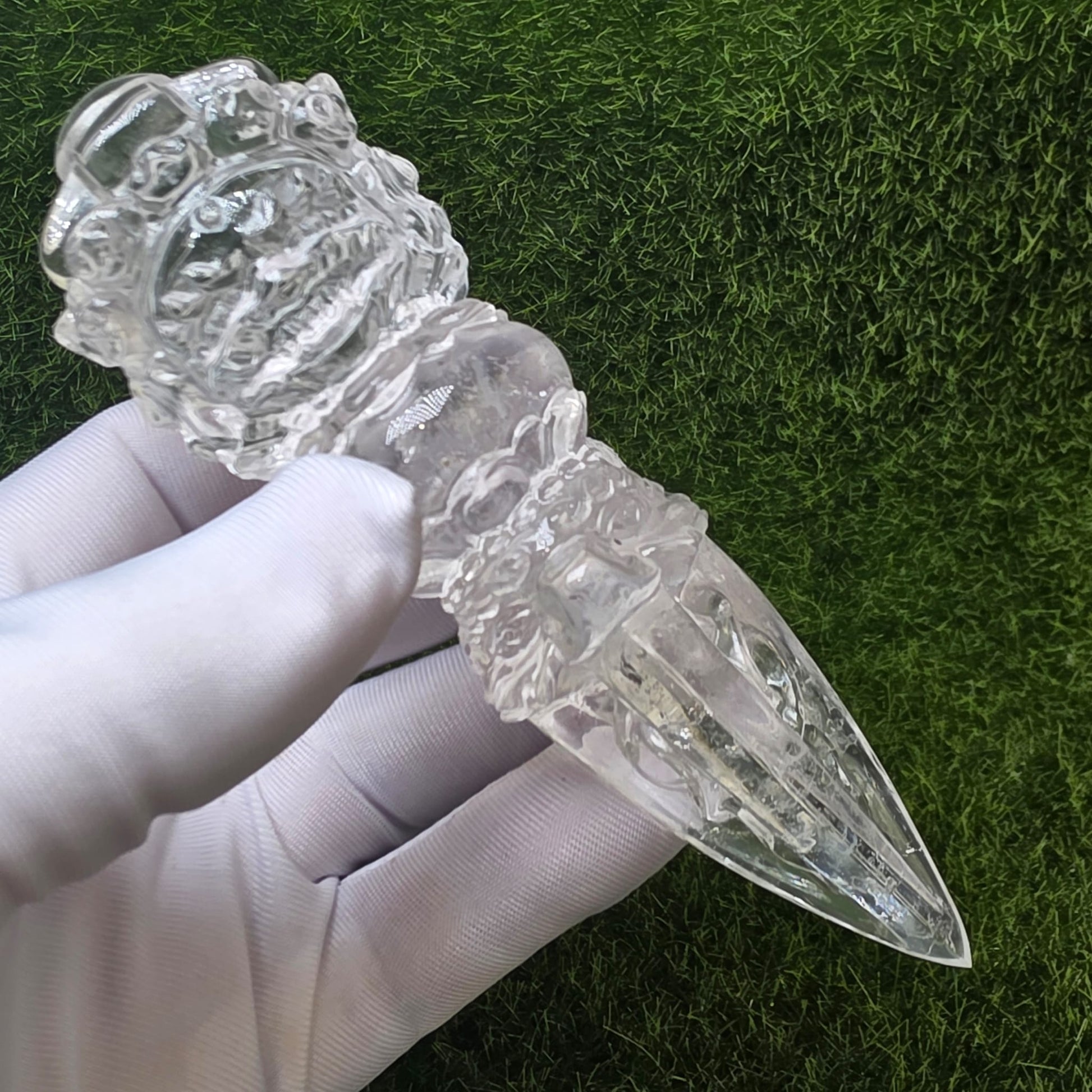 Clear Quartz Vajra Knife