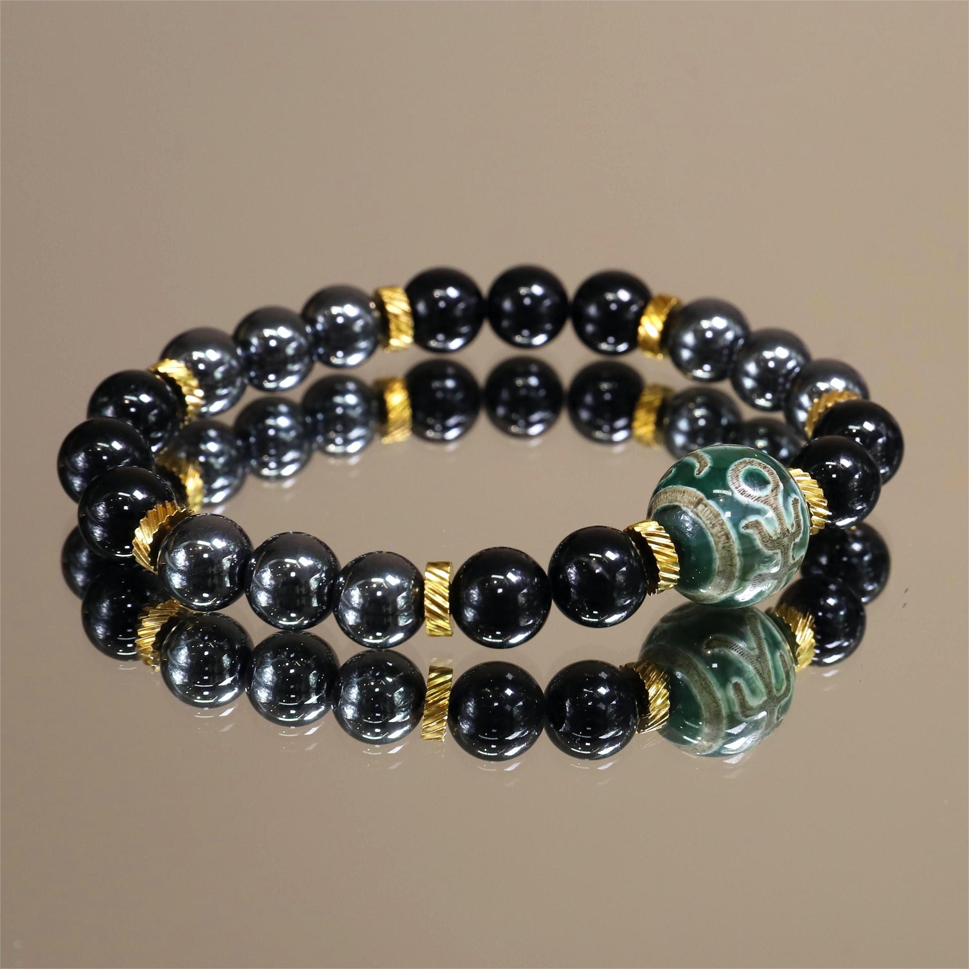 The Metallic Calm - Hematite Bracelet
