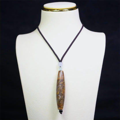 The Primordial Essence - Ammonite Dzi Necklace