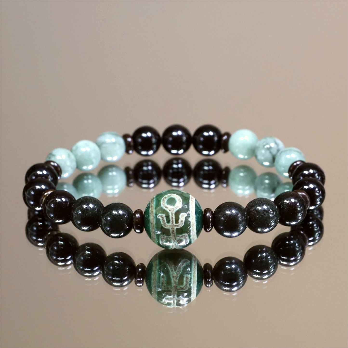 The Ambition Aligned - Green Phantom + Jade Bracelet (Business/Career)