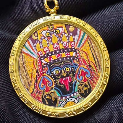 Tibetan Thangka Zashi Lhamo Pendant & Necklace