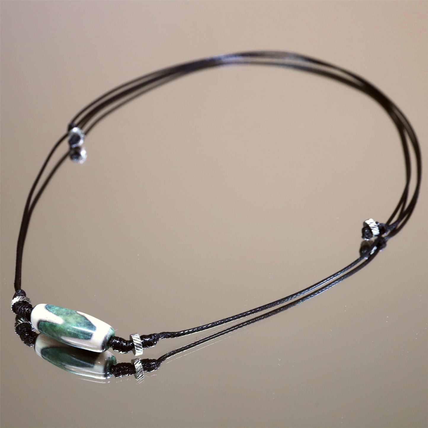 The Tiger’s Valor - Tiger Tooth Dzi Necklace