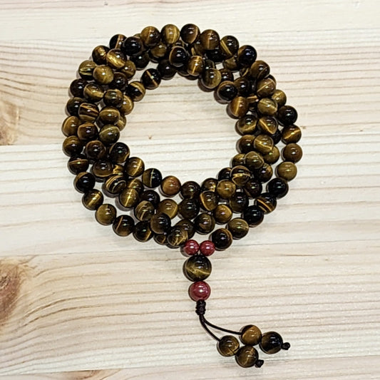 Yellow Tiger Eye 108 Beads Mala